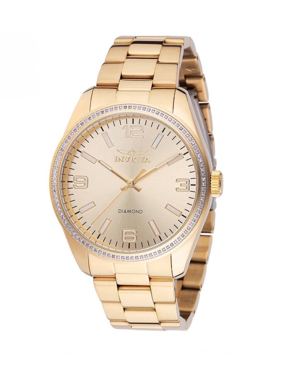 INVICTA ELITE DIAMOND WATCH- 0.37 CARATS 43mm -gold color $799